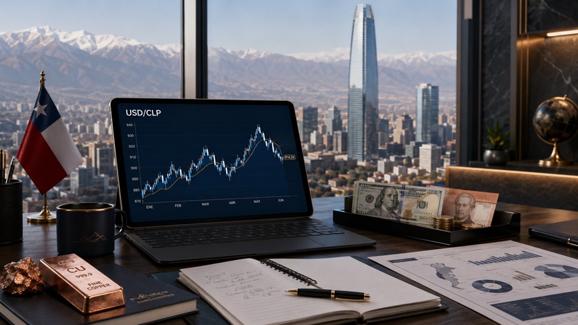 Peso chileno cierra bajo presión: el dólar termina cerca de $915 en una semana marcada por tasas y menor apetito por riesgo