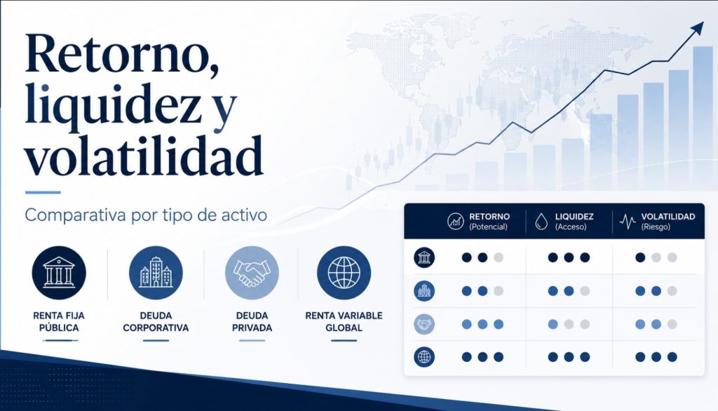 Retorno, liquidez y volatilidad: comparativa de activos en UF