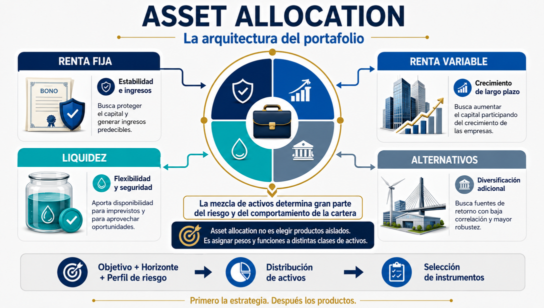 Qué es el asset allocation y cómo se distribuyen los activos de un portafolio